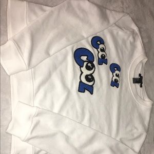 S // White “cool” sweatshirt